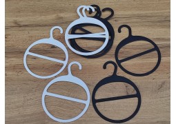 Вешалка-плечики для шарфа d133 (біла)